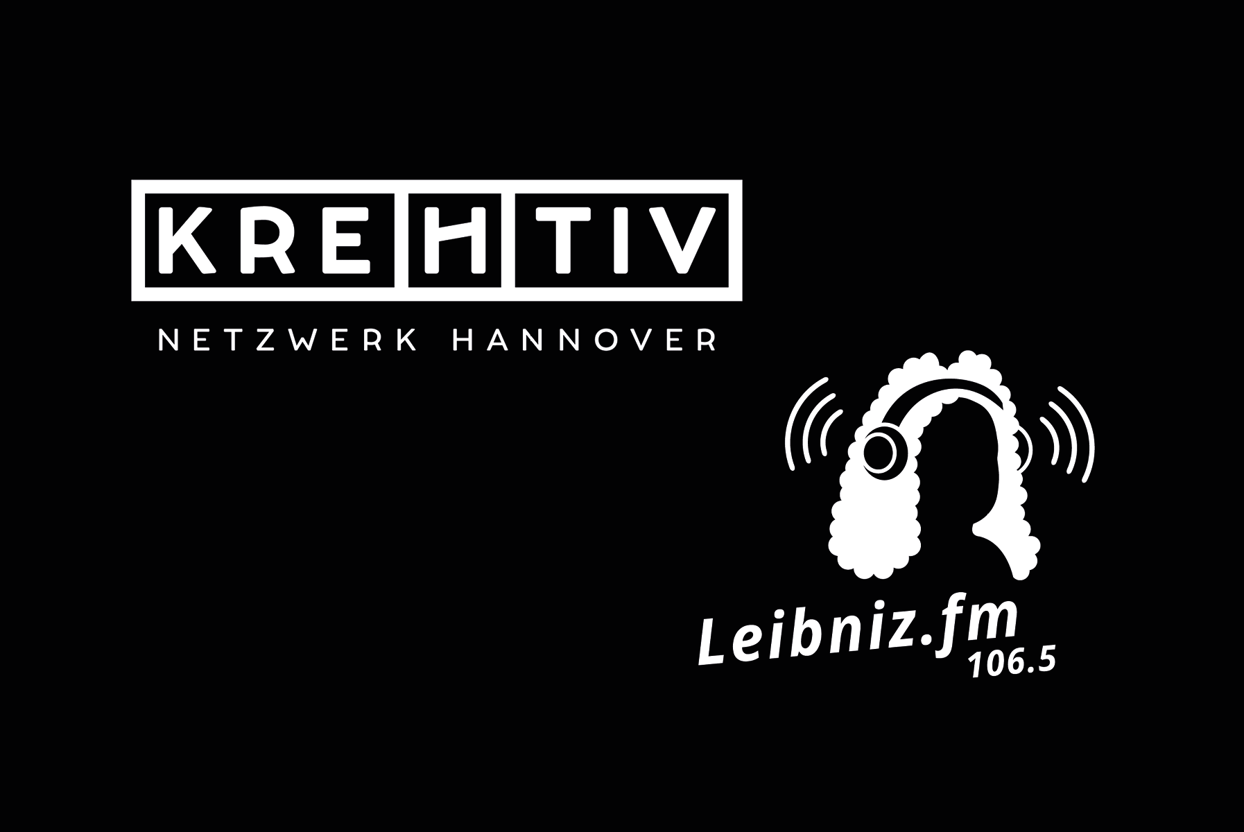 Logo kreHtiv und Leibniz.fm