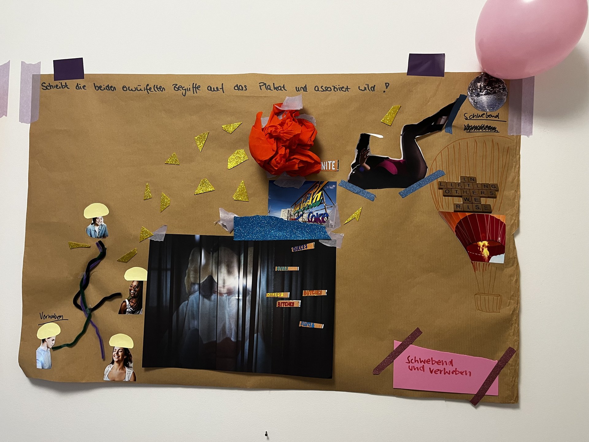 Plakat vom Workshoptag 1