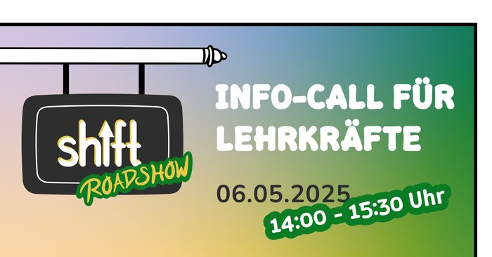 INFO-CALL FÜR LEHRKRÄFTE 06.05.2025 14:00 - 15:30 Uhr