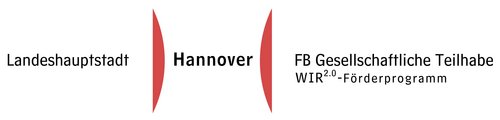 Logo der LH Hannover, Fachbereich Gesellschaftliche Teilhabe, WIR 2.0-Förderprogramm