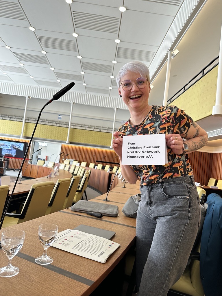 Christine im Landtag