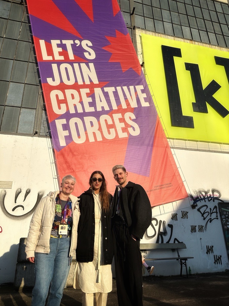 Christine und Lukas auf dem Creative Economy summit