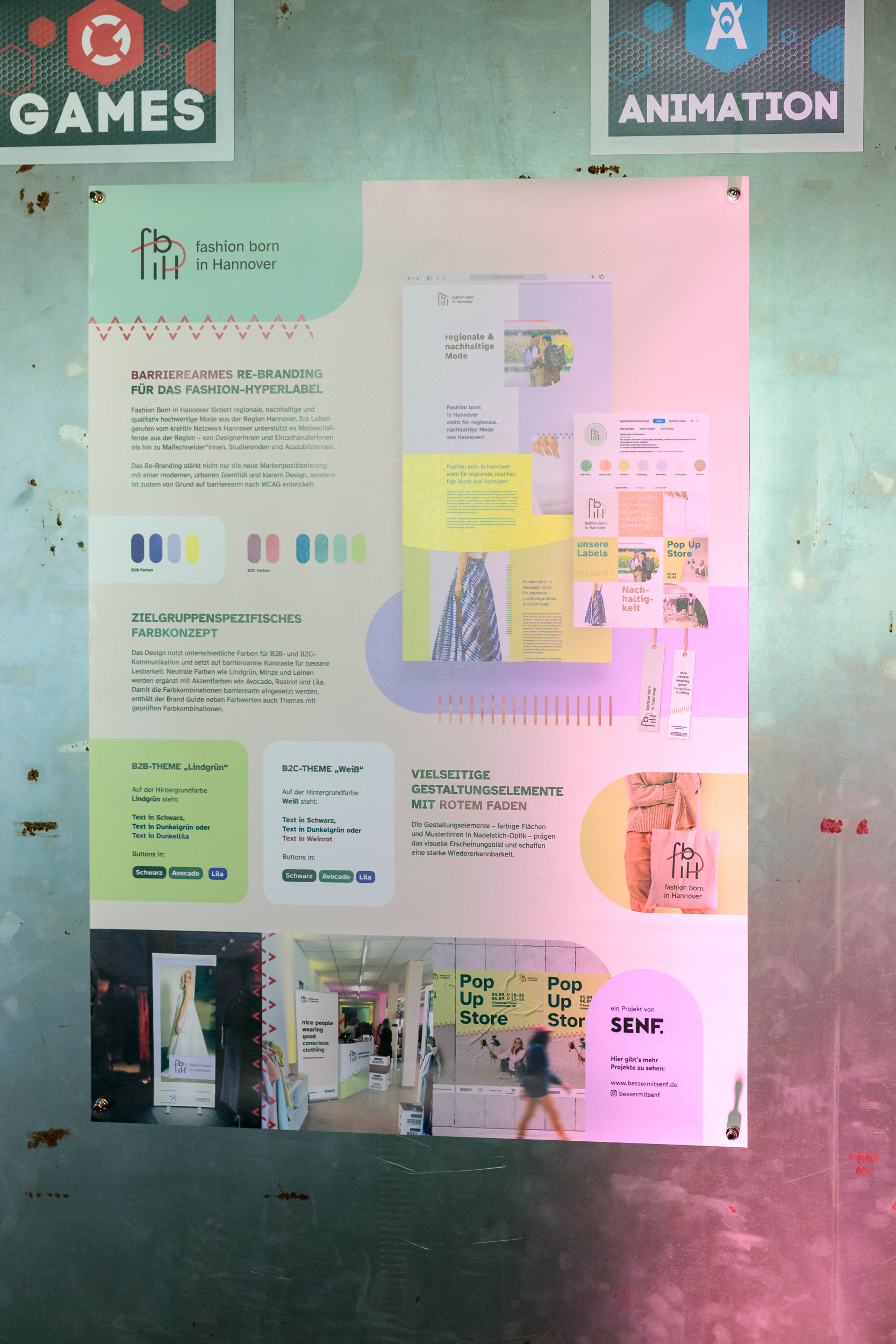 Ausstellungsbeitrag SENF – Fashion born in Hannover