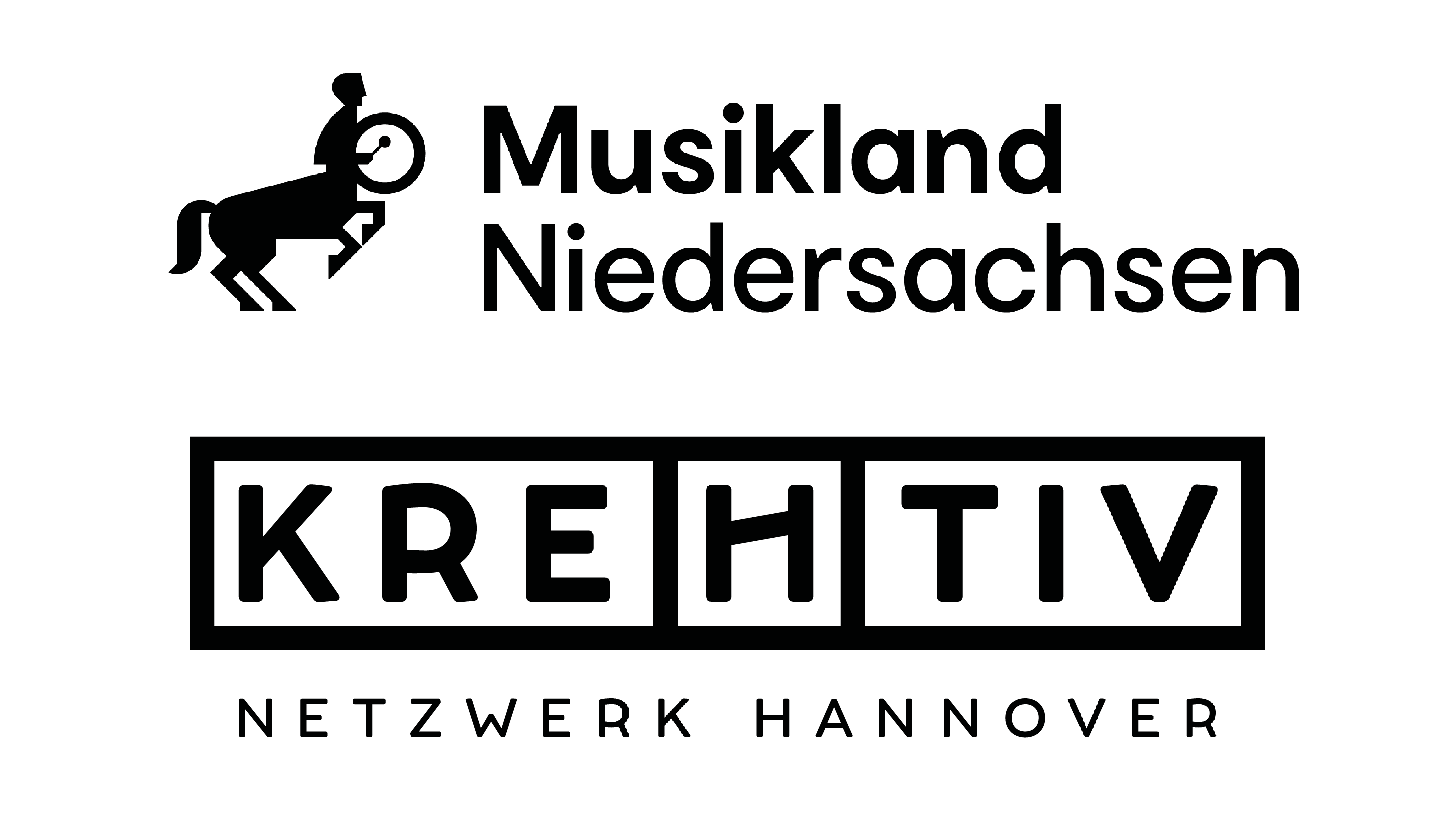 Logos des Musikland Niedersachsen und kreHtiv Netzwerk Hannover